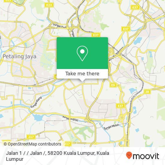 Peta Jalan 1 / / Jalan /, 58200 Kuala Lumpur