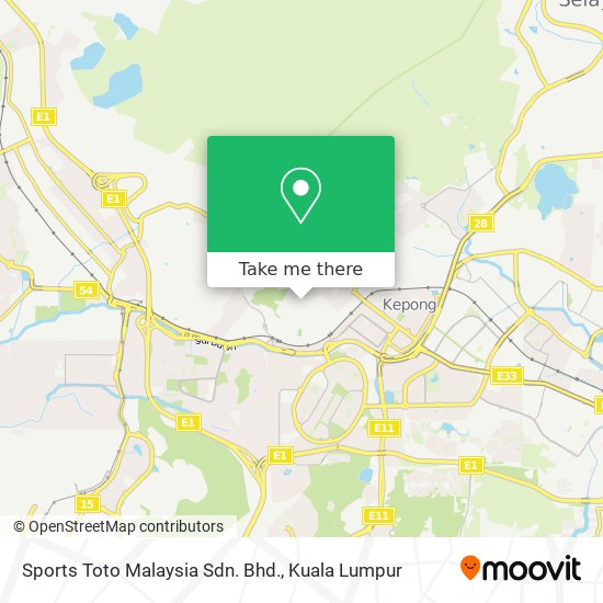 Sports Toto Malaysia Sdn. Bhd. map