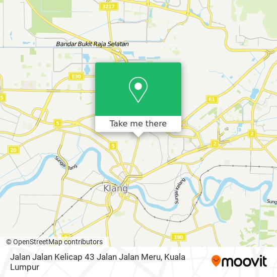 Peta Jalan Jalan Kelicap 43 Jalan Jalan Meru