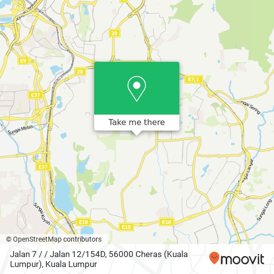 Jalan 7 / / Jalan 12 / 154D, 56000 Cheras (Kuala Lumpur) map