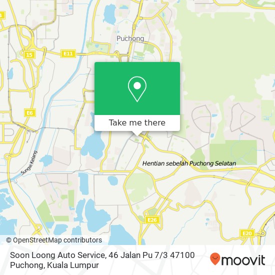 Soon Loong Auto Service, 46 Jalan Pu 7 / 3 47100 Puchong map