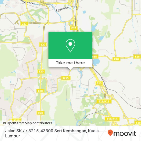 Peta Jalan SK / / 3215, 43300 Seri Kembangan