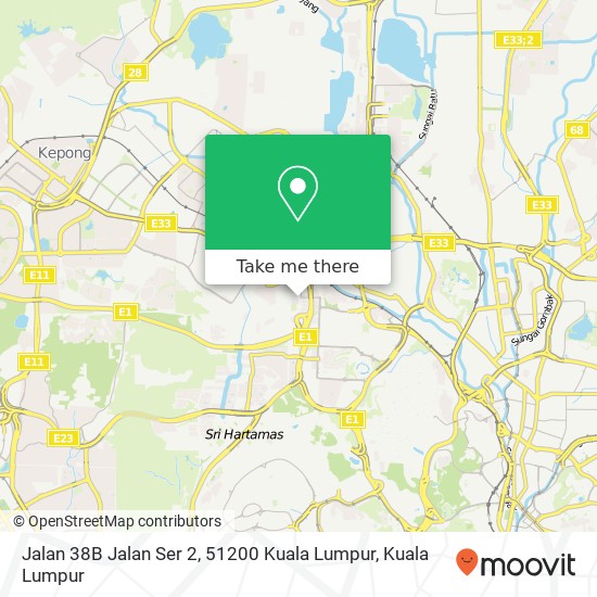 Jalan 38B Jalan Ser 2, 51200 Kuala Lumpur map