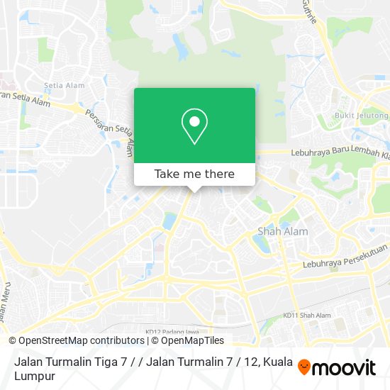 Jalan Turmalin Tiga 7 / / Jalan Turmalin 7 / 12 map