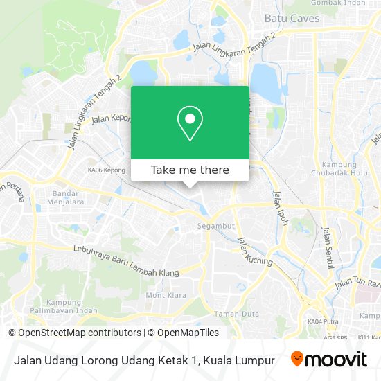 Peta Jalan Udang Lorong Udang Ketak 1