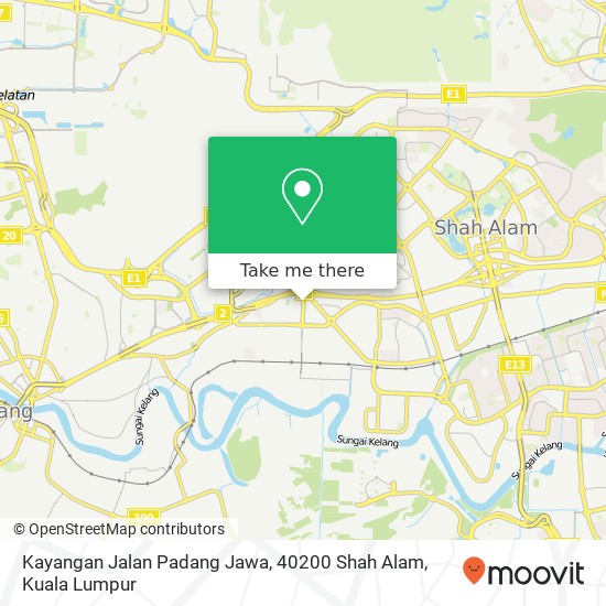 Kayangan Jalan Padang Jawa, 40200 Shah Alam map