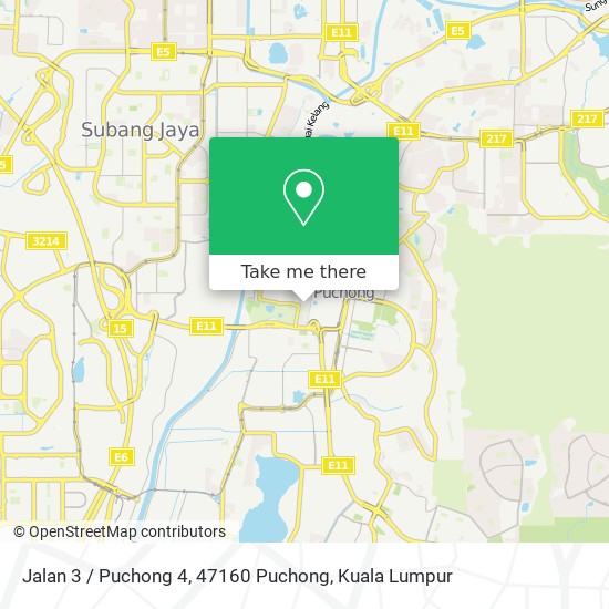 Peta Jalan 3 / Puchong 4, 47160 Puchong
