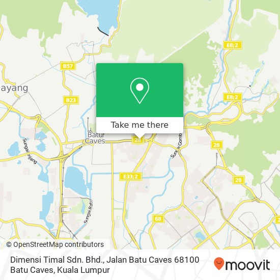 Dimensi Timal Sdn. Bhd., Jalan Batu Caves 68100 Batu Caves map