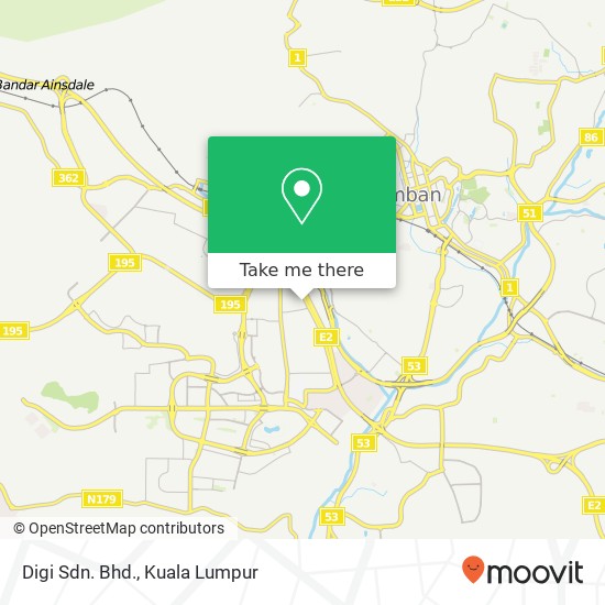 Digi Sdn. Bhd. map