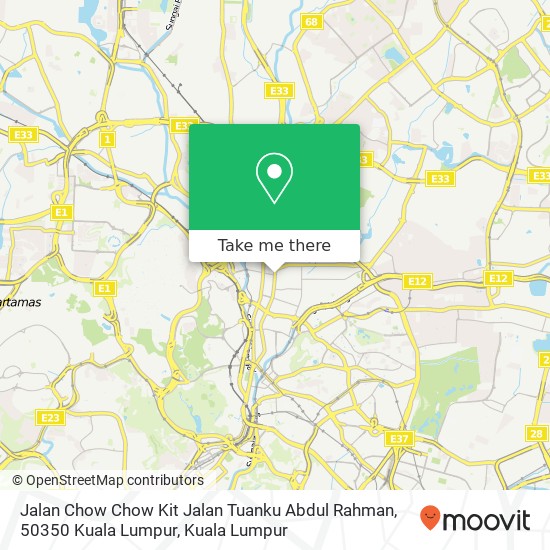 Jalan Chow Chow Kit Jalan Tuanku Abdul Rahman, 50350 Kuala Lumpur map