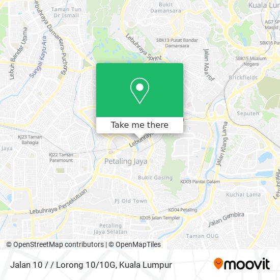 Jalan 10 / / Lorong 10/10G map