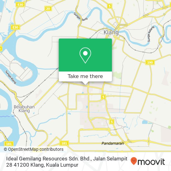 Peta Ideal Gemilang Resources Sdn. Bhd., Jalan Selampit 28 41200 Klang