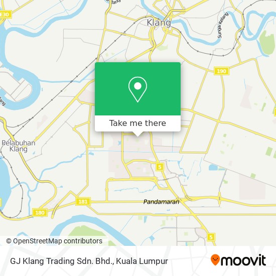 GJ Klang Trading Sdn. Bhd. map