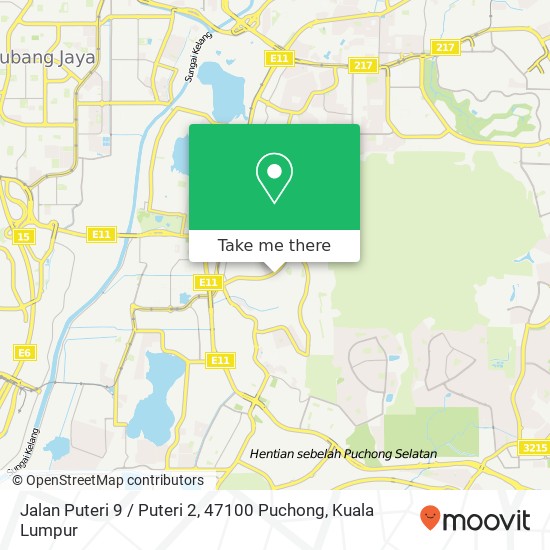Peta Jalan Puteri 9 / Puteri 2, 47100 Puchong