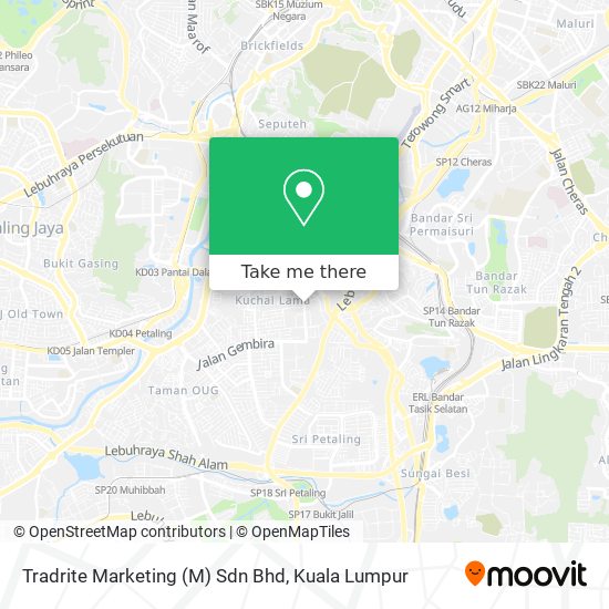 Peta Tradrite Marketing (M) Sdn Bhd