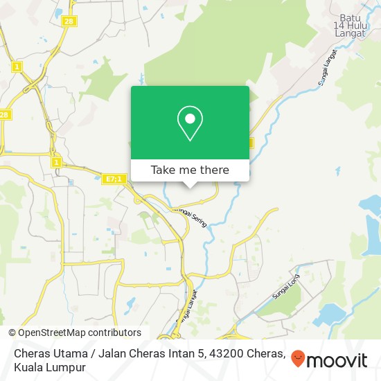 Cheras Utama / Jalan Cheras Intan 5, 43200 Cheras map