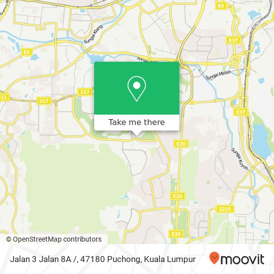 Jalan 3 Jalan 8A /, 47180 Puchong map