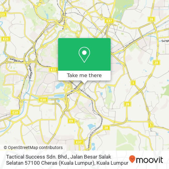 Tactical Success Sdn. Bhd., Jalan Besar Salak Selatan 57100 Cheras (Kuala Lumpur) map