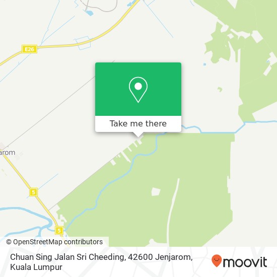 Peta Chuan Sing Jalan Sri Cheeding, 42600 Jenjarom