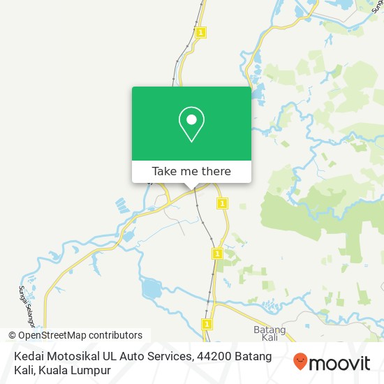 Kedai Motosikal UL Auto Services, 44200 Batang Kali map