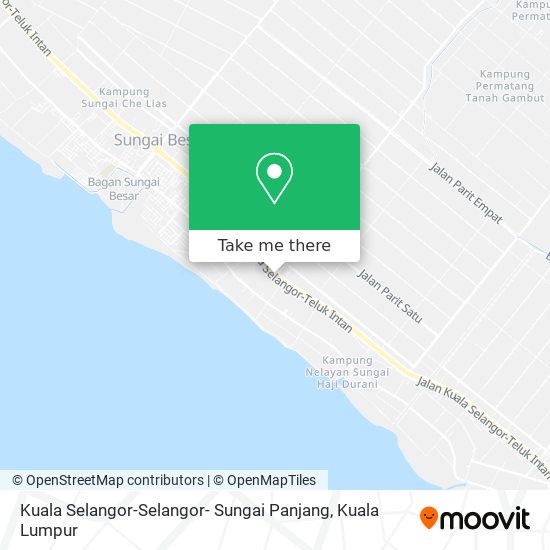Kuala Selangor-Selangor- Sungai Panjang map