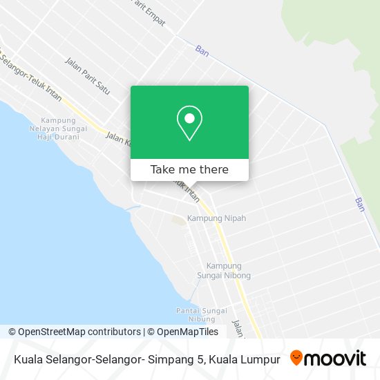 Kuala Selangor-Selangor- Simpang 5 map