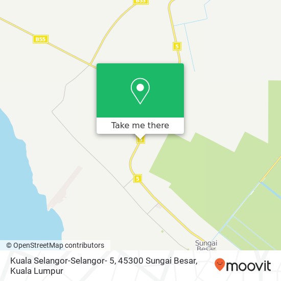 Peta Kuala Selangor-Selangor- 5, 45300 Sungai Besar