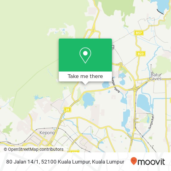 Peta 80 Jalan 14 / 1, 52100 Kuala Lumpur