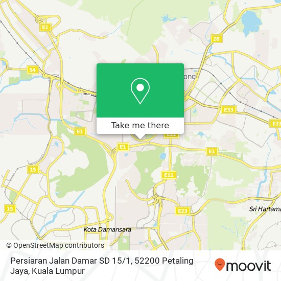 Persiaran Jalan Damar SD 15 / 1, 52200 Petaling Jaya map