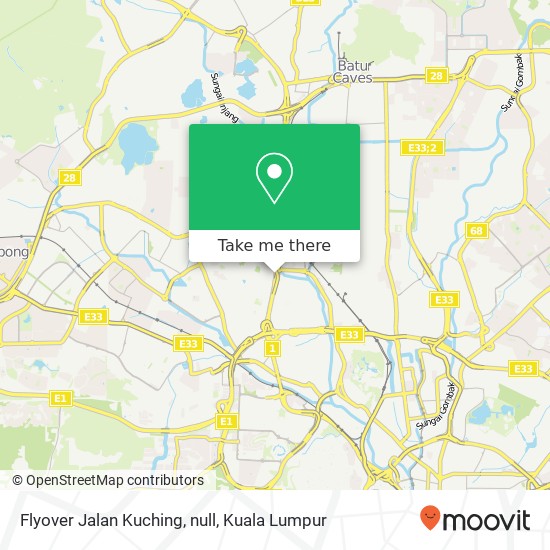 Peta Flyover Jalan Kuching, null