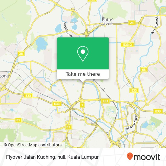 Flyover Jalan Kuching, null map