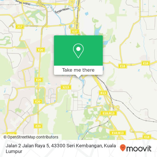 Peta Jalan 2 Jalan Raya 5, 43300 Seri Kembangan