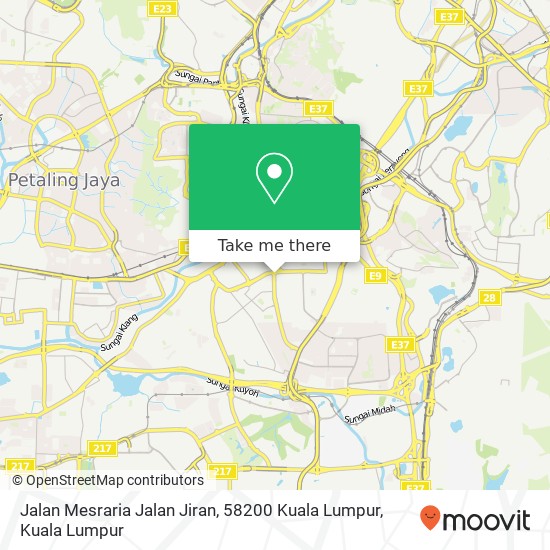 Jalan Mesraria Jalan Jiran, 58200 Kuala Lumpur map