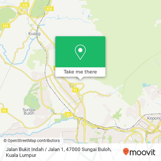 Peta Jalan Bukit Indah / Jalan 1, 47000 Sungai Buloh