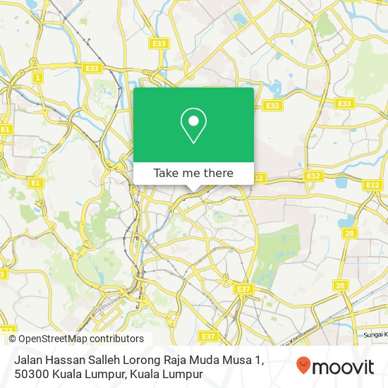 Peta Jalan Hassan Salleh Lorong Raja Muda Musa 1, 50300 Kuala Lumpur