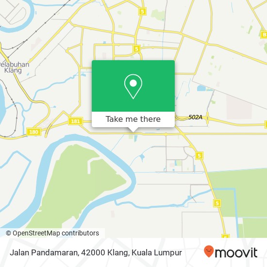Peta Jalan Pandamaran, 42000 Klang