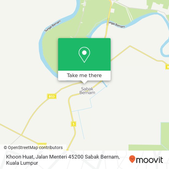 Peta Khoon Huat, Jalan Menteri 45200 Sabak Bernam