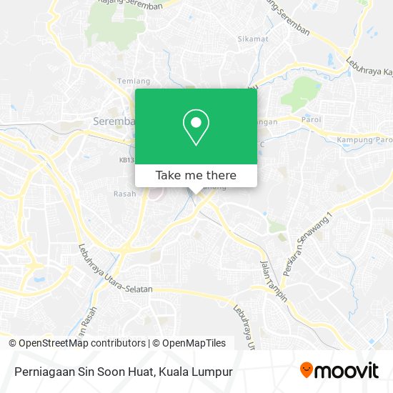 Perniagaan Sin Soon Huat map