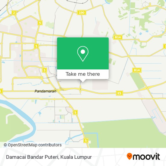 Damacai Bandar Puteri map