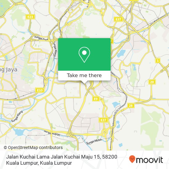 Jalan Kuchai Lama Jalan Kuchai Maju 15, 58200 Kuala Lumpur map