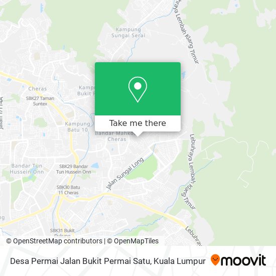 Peta Desa Permai Jalan Bukit Permai Satu