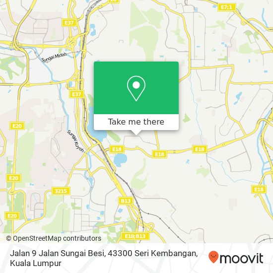 Jalan 9 Jalan Sungai Besi, 43300 Seri Kembangan map