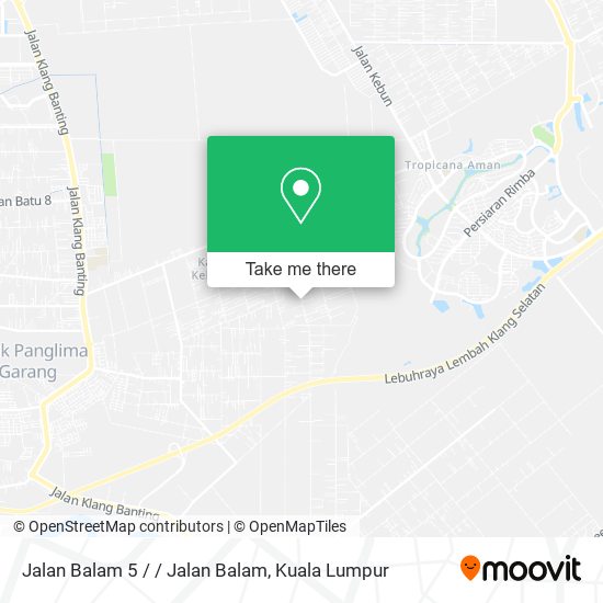 Peta Jalan Balam 5 / / Jalan Balam, 42500 Telok Panglima Garang