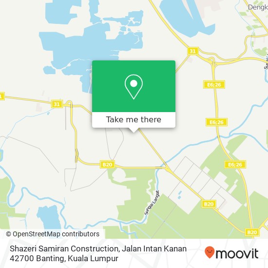 Shazeri Samiran Construction, Jalan Intan Kanan 42700 Banting map
