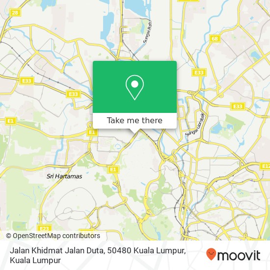 Jalan Khidmat Jalan Duta, 50480 Kuala Lumpur map