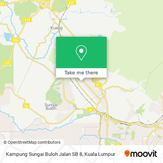 Kampung Sungai Buloh Jalan SB 8 map