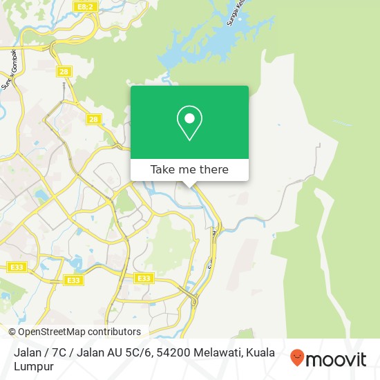 Jalan / 7C / Jalan AU 5C / 6, 54200 Melawati map