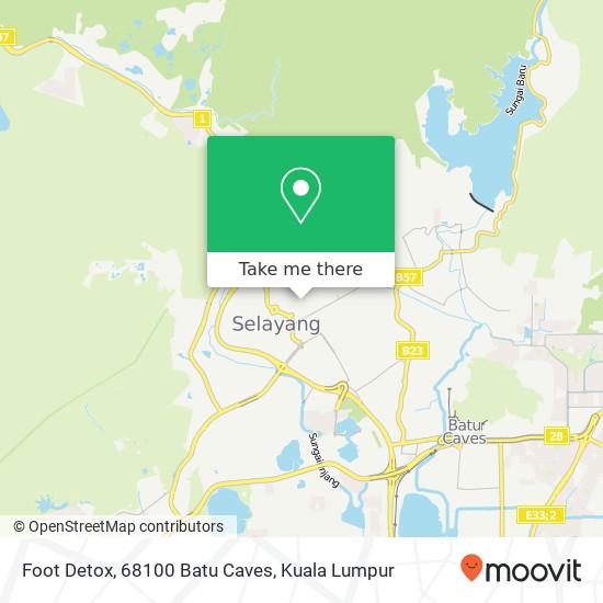 Foot Detox, 68100 Batu Caves map