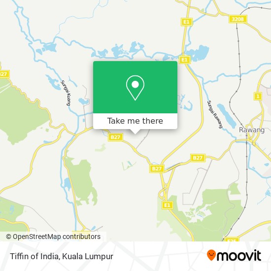 Tiffin of India map