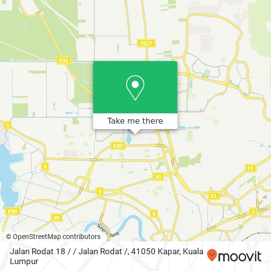 Peta Jalan Rodat 18 / / Jalan Rodat /, 41050 Kapar